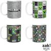 imageZak Designs Minecraft Mug Unique Ceramic Coffee Cup Set Can Coffee Mugs with Comfortable Handle for Gamer Gifts Dishwasher and Microwave Safe 115 oz 4Piece SetMinecraft
