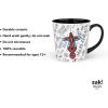 imageZak Designs Minecraft Mug Unique Ceramic Coffee Cup Set Can Coffee Mugs with Comfortable Handle for Gamer Gifts Dishwasher and Microwave Safe 115 oz 4Piece SetSpiderman