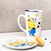imageZak Designs Minecraft Mug Unique Ceramic Coffee Cup Set Can Coffee Mugs with Comfortable Handle for Gamer Gifts Dishwasher and Microwave Safe 115 oz 4Piece SetMinions