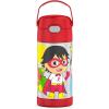 imageTHERMOS FUNTAINER Water Bottle with Straw  12 Ounce  Kids Stainless Steel Vacuum Insulated Water Bottle with Lid MinecraftRyans World