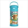 imageTHERMOS FUNTAINER Water Bottle with Straw  12 Ounce  Kids Stainless Steel Vacuum Insulated Water Bottle with Lid MinecraftScoobyDoo