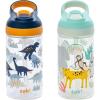 imageZak Designs Minecraft Kids Water Bottle with Straw and Built in Carrying Loop Set Made of Plastic LeakProof Water Bottle Designs CreeperPig 16 oz 2pc SetZaksaurus and Safari
