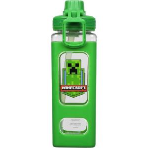 imageMinecraft Creeper ampamp TNT 24 Oz Square Plastic Water Bottle
