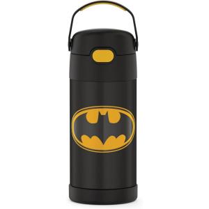 imageTHERMOS FUNTAINER Water Bottle with Straw  12 Ounce  Kids Stainless Steel Vacuum Insulated Water Bottle with Lid MinecraftBatman