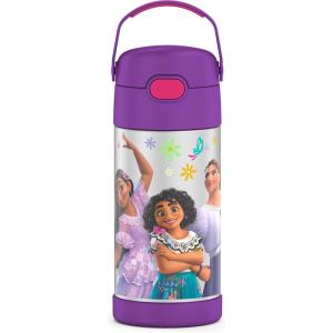 imageTHERMOS FUNTAINER Water Bottle with Straw  12 Ounce  Kids Stainless Steel Vacuum Insulated Water Bottle with Lid MinecraftEncanto