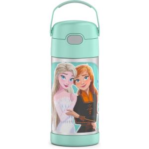 imageTHERMOS FUNTAINER Water Bottle with Straw  12 Ounce  Kids Stainless Steel Vacuum Insulated Water Bottle with Lid MinecraftFrozen 2