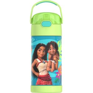 imageTHERMOS FUNTAINER Water Bottle with Straw  12 Ounce  Kids Stainless Steel Vacuum Insulated Water Bottle with Lid MinecraftMoana 2