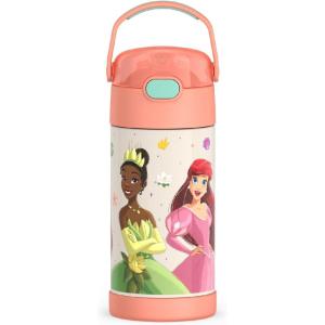 imageTHERMOS FUNTAINER Water Bottle with Straw  12 Ounce  Kids Stainless Steel Vacuum Insulated Water Bottle with Lid MinecraftPrincess