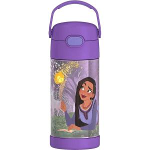 imageTHERMOS FUNTAINER Water Bottle with Straw  12 Ounce  Kids Stainless Steel Vacuum Insulated Water Bottle with Lid MinecraftWish