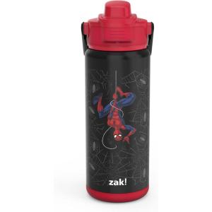 imageZak Designs Beacon Insulated Bottle Minecraft  14 oz  Durable Stainless Steel  DoubleWall Vacuum Insulation Silicone Spout ampamp PushButton LeakProof Lid  Dishwasher SafeSpiderMan Classic