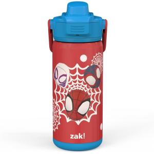 imageZak Designs Beacon Insulated Bottle Minecraft  14 oz  Durable Stainless Steel  DoubleWall Vacuum Insulation Silicone Spout ampamp PushButton LeakProof Lid  Dishwasher SafeSpidey and His Amazing Friends