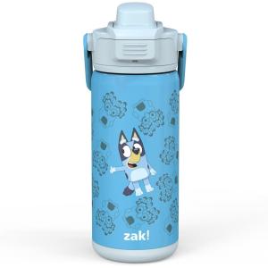 imageZak Designs Beacon Insulated Bottle Minecraft  14 oz  Durable Stainless Steel  DoubleWall Vacuum Insulation Silicone Spout ampamp PushButton LeakProof Lid  Dishwasher SafeBluey