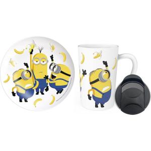 imageZak Designs Minecraft Mug Unique Ceramic Coffee Cup Set Can Coffee Mugs with Comfortable Handle for Gamer Gifts Dishwasher and Microwave Safe 115 oz 4Piece SetMinions