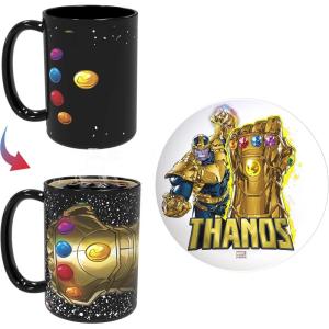 imageZak Designs Minecraft Mug Unique Ceramic Coffee Cup Set Can Coffee Mugs with Comfortable Handle for Gamer Gifts Dishwasher and Microwave Safe 115 oz 4Piece SetThanos Infinity Gauntlet