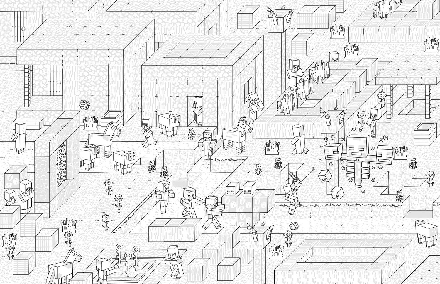 imageThe Official Minecraft Coloring Book Create Explore Relax Colorful Storytelling for Advanced Artists Gaming