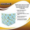 imageMinecraft Bee Pattern 4Inch Tin Storage Box Cube Organizer with Lid  Basket Container Cubby Cube Closet Organizer Home Decor Playroom Accessories  Video Game Toys Gifts And Collectibles