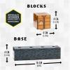 imageMinecraft Block Building Light 16 Rearrangeable Light Blocks and Bedrock Base Minecraft Bedroom Accessories Lamp Night Light