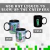 imagePaladone Minecraft Creeper Heat Change Mug  Officially Licensed Mug Transforms with Hot Beverage Novelty Gift for Gamers 295 ml 10 fl oz