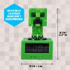 imagePaladone Minecraft Creeper Icon Alarm Clock  Creeper Glow Mode  Battery Powered  Kids Alarm Clock for BoysMinecraft