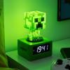 imagePaladone Minecraft Creeper Icon Alarm Clock  Creeper Glow Mode  Battery Powered  Kids Alarm Clock for BoysMinecraft