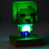 imagePaladone Minecraft Creeper Light 3D Lamp  Officially Licensed Night Light  12 cm Tall Battery Powered Gaming Room and Bedroom Decor for Minecraft GamersZombie