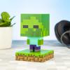 imagePaladone Minecraft Creeper Light 3D Lamp  Officially Licensed Night Light  12 cm Tall Battery Powered Gaming Room and Bedroom Decor for Minecraft GamersZombie