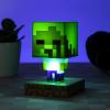 imagePaladone Minecraft Creeper Light 3D Lamp  Officially Licensed Night Light  12 cm Tall Battery Powered Gaming Room and Bedroom Decor for Minecraft GamersZombie