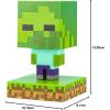 imagePaladone Minecraft Creeper Light 3D Lamp  Officially Licensed Night Light  12 cm Tall Battery Powered Gaming Room and Bedroom Decor for Minecraft GamersZombie