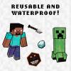 imagePaladone Minecraft Peel and Stick Wall Decals  Reusable Vinyl Sticker Clings  Minecraft Bedroom Wall Art Decor for Boys Room  4 Sheetsminecraft