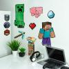 imagePaladone Minecraft Peel and Stick Wall Decals  Reusable Vinyl Sticker Clings  Minecraft Bedroom Wall Art Decor for Boys Room  4 Sheetsminecraft