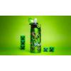 imageZak Designs Minecraft Water Bottle for Travel and At Home 19 oz Vacuum Insulated Stainless Steel with Locking Spout Cover BuiltIn Carrying Loop LeakProof Design CreeperMinecraft