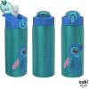 imageZak Designs Minecraft Water Bottle for Travel and At Home 19 oz Vacuum Insulated Stainless Steel with Locking Spout Cover BuiltIn Carrying Loop LeakProof Design CreeperLilo And Stitch