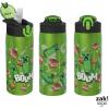 imageZak Designs Minecraft Water Bottle for Travel and At Home 19 oz Vacuum Insulated Stainless Steel with Locking Spout Cover BuiltIn Carrying Loop LeakProof Design CreeperMinecraft