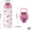 imageZak Designs Minecraft Water Bottle for Travel and At Home 19 oz Vacuum Insulated Stainless Steel with Locking Spout Cover BuiltIn Carrying Loop LeakProof Design CreeperBarbie