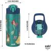 imageZak Designs Minecraft Water Bottle for Travel and At Home 19 oz Vacuum Insulated Stainless Steel with Locking Spout Cover BuiltIn Carrying Loop LeakProof Design CreeperDisney Princess