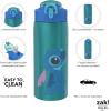 imageZak Designs Minecraft Water Bottle for Travel and At Home 19 oz Vacuum Insulated Stainless Steel with Locking Spout Cover BuiltIn Carrying Loop LeakProof Design CreeperLilo And Stitch