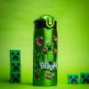 imageZak Designs Minecraft Water Bottle for Travel and At Home 19 oz Vacuum Insulated Stainless Steel with Locking Spout Cover BuiltIn Carrying Loop LeakProof Design CreeperMinecraft
