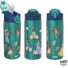 imageZak Designs Minecraft Water Bottle for Travel and At Home 19 oz Vacuum Insulated Stainless Steel with Locking Spout Cover BuiltIn Carrying Loop LeakProof Design CreeperDisney Princess