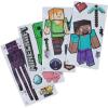 imagePaladone Minecraft Peel and Stick Wall Decals  Reusable Vinyl Sticker Clings  Minecraft Bedroom Wall Art Decor for Boys Room  4 Sheetsminecraft