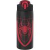 imageZak Designs Minecraft Water Bottle for Travel and At Home 19 oz Vacuum Insulated Stainless Steel with Locking Spout Cover BuiltIn Carrying Loop LeakProof Design CreeperMarvel SpiderMan