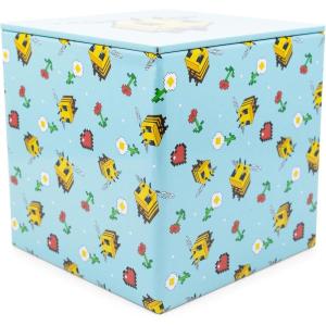 imageMinecraft Bee Pattern 4Inch Tin Storage Box Cube Organizer with Lid  Basket Container Cubby Cube Closet Organizer Home Decor Playroom Accessories  Video Game Toys Gifts And Collectibles