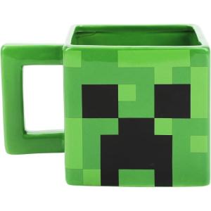 imageMinecraft Creeper Green 16 Oz Sculpted Square Ceramic Mug