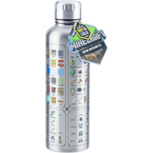 imagePaladone 500ml Minecraft Metal Water Bottle  Officially Licensed Gaming MerchandiseSingle