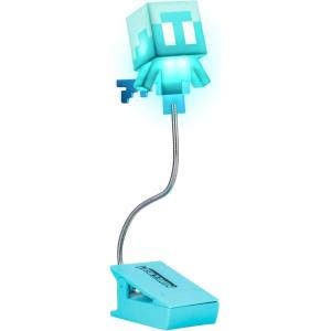 imagePaladone Minecraft Allay Clip On Book Light  Officially Licensed Reading Light Clip Lamp Design with Flexible Cable Featuring Allay Mob Shaped Head 3 Light Modes Battery Powered