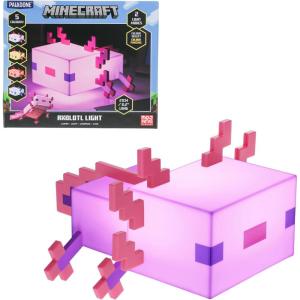 imagePaladone Minecraft Axolotl Light Five Color Modes Minecraft Lamp to Decorate Your Gaming Desk or Night StandCartoon
