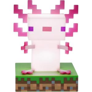imagePaladone Minecraft Creeper Light 3D Lamp  Officially Licensed Night Light  12 cm Tall Battery Powered Gaming Room and Bedroom Decor for Minecraft GamersAxolotl
