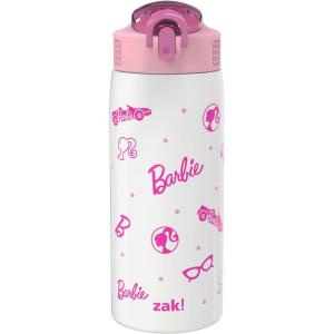 imageZak Designs Minecraft Water Bottle for Travel and At Home 19 oz Vacuum Insulated Stainless Steel with Locking Spout Cover BuiltIn Carrying Loop LeakProof Design CreeperBarbie
