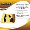 imageMinecraft Bee 15Inch Storage Bin Chest With Lid  Foldable Fabric Basket Container Cube Organizer With Handles Cubby Closet Organizer  Video Game Gifts And Collectibles