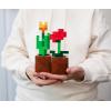 imageMinecraft Orange Tulip and Poppy Flower Pot Mood Lights Set of 2  Nightstand Table Lamp with LED Light for Bedroom Desk Living Room  Home Decor Room Essentials  Video Game Gifts And Collectibles