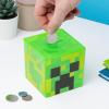 imagePaladone Minecraft Creeper Maze Safe Complete The Maze to Unlock Money Fun Minecraft Block Collectible Toy and Piggy Bank for Kids Comes with Decorative Stickers